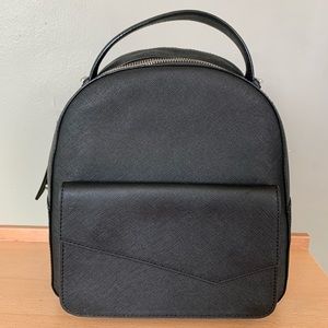 Botkier black leather backpack